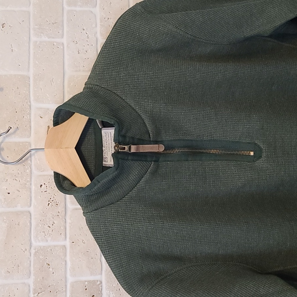 Mountain Warehouse Men's Green Pullover Sweater Quarter Zip (Sz M)